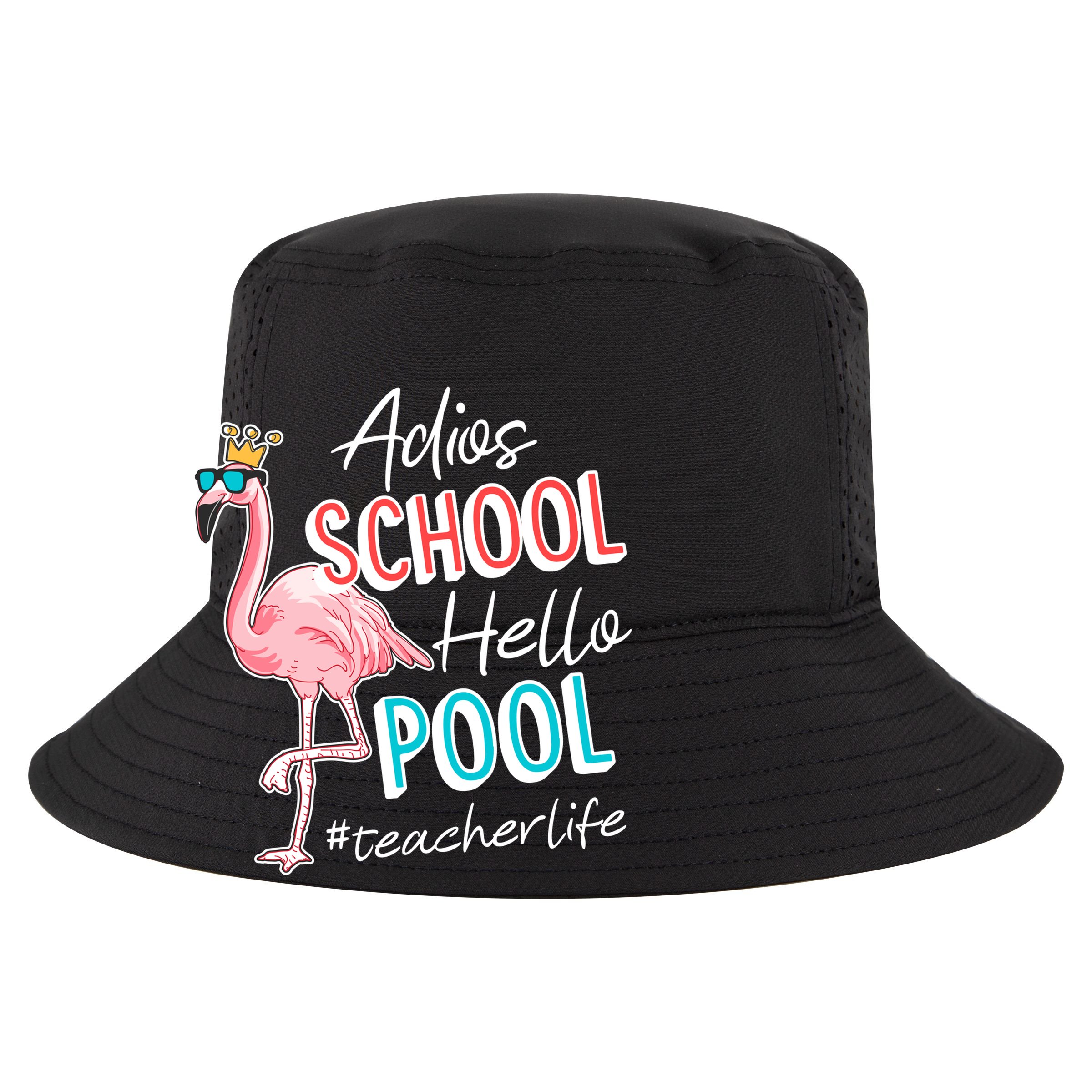 Adios School Hello Pool Teacher Life Flamingo 15oz Campfire Ceramic Mug