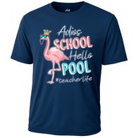 Adios School Hello Pool Teacher Life Flamingo Performance Shirt