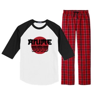 Anime Dad Japan Anime Lover Gift Raglan Sleeve Pajama Set