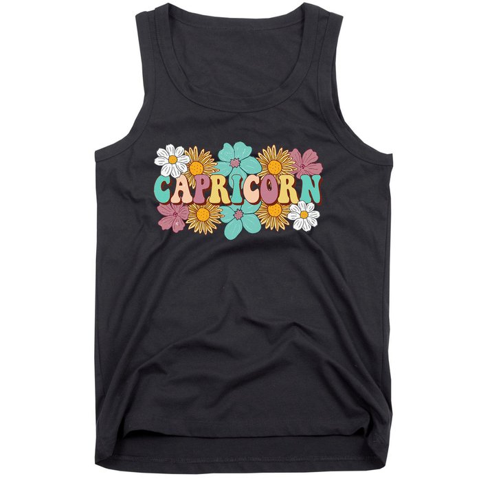 Astrology December January birthday Zodiac sign Capricorn Tank Top