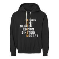 Autism Darwin Jung Newton Edison Einstein Newton Mozart Garment-Dyed Fleece Hoodie