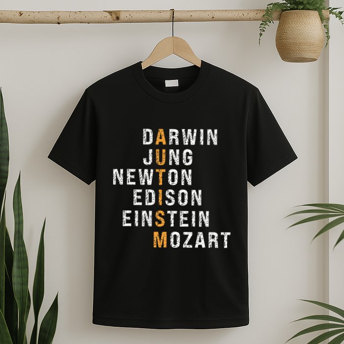 Autism Darwin Jung Newton Edison Einstein Newton Mozart T-Shirt