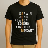 Autism Darwin Jung Newton Edison Einstein Newton Mozart T-Shirt