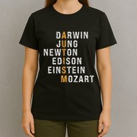 Autism Darwin Jung Newton Edison Einstein Newton Mozart T-Shirt