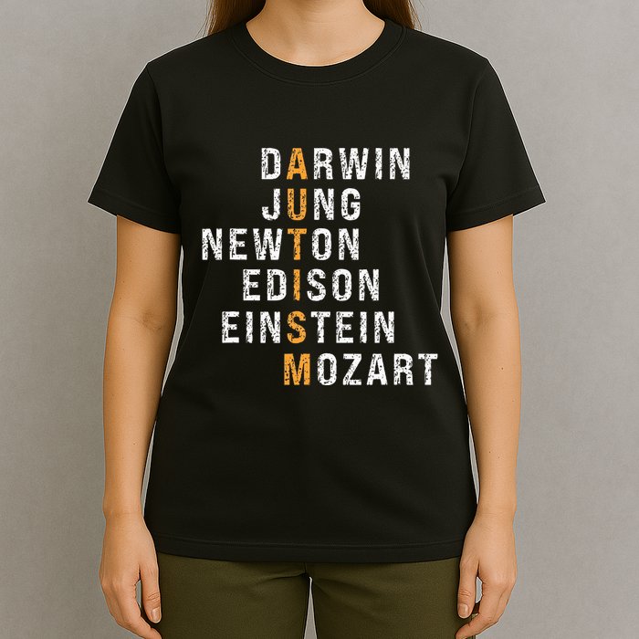 Autism Darwin Jung Newton Edison Einstein Newton Mozart T-Shirt