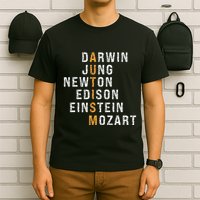 Autism Darwin Jung Newton Edison Einstein Newton Mozart T-Shirt