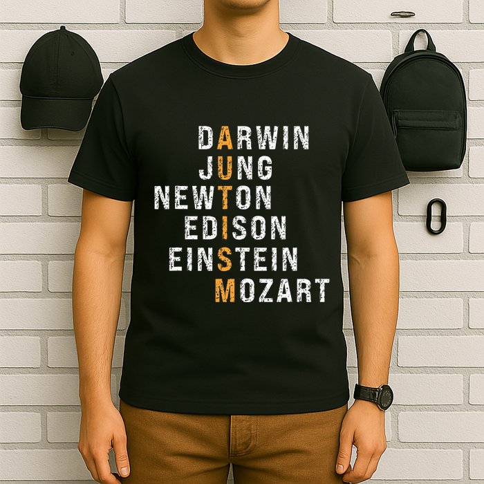 Autism Darwin Jung Newton Edison Einstein Newton Mozart T-Shirt
