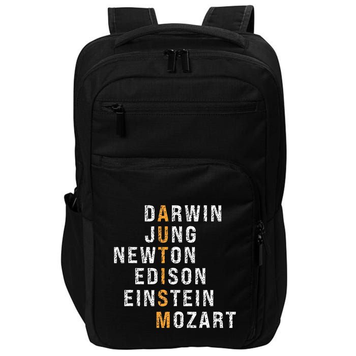 Autism Darwin Jung Newton Edison Einstein Newton Mozart Impact Tech Backpack