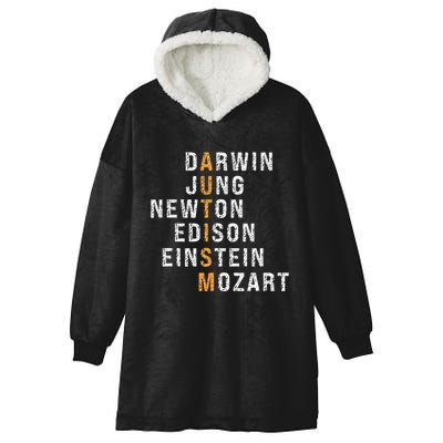 Autism Darwin Jung Newton Edison Einstein Newton Mozart Hooded Wearable Blanket