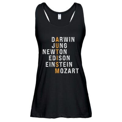 Autism Darwin Jung Newton Edison Einstein Newton Mozart Ladies Essential Flowy Tank