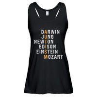 Autism Darwin Jung Newton Edison Einstein Newton Mozart Ladies Essential Flowy Tank