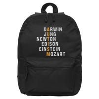 Autism Darwin Jung Newton Edison Einstein Newton Mozart 16 in Basic Backpack