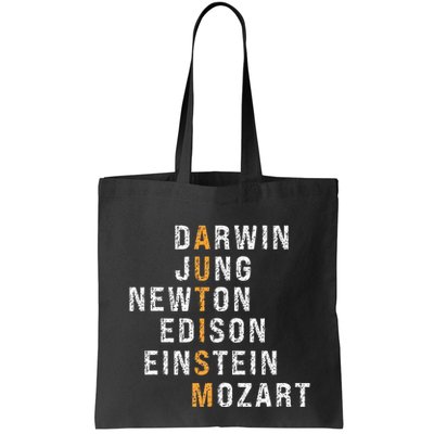 Autism Darwin Jung Newton Edison Einstein Newton Mozart Bag