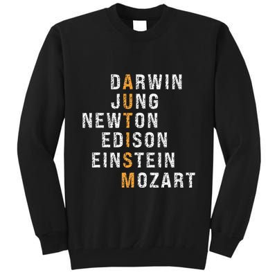 Autism Darwin Jung Newton Edison Einstein Newton Mozart Tall Sweatshirt