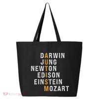 Autism Darwin Jung Newton Edison Einstein Newton Mozart 25L Jumbo Tote