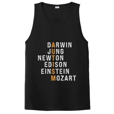 Autism Darwin Jung Newton Edison Einstein Newton Mozart PosiCharge Competitor Tank
