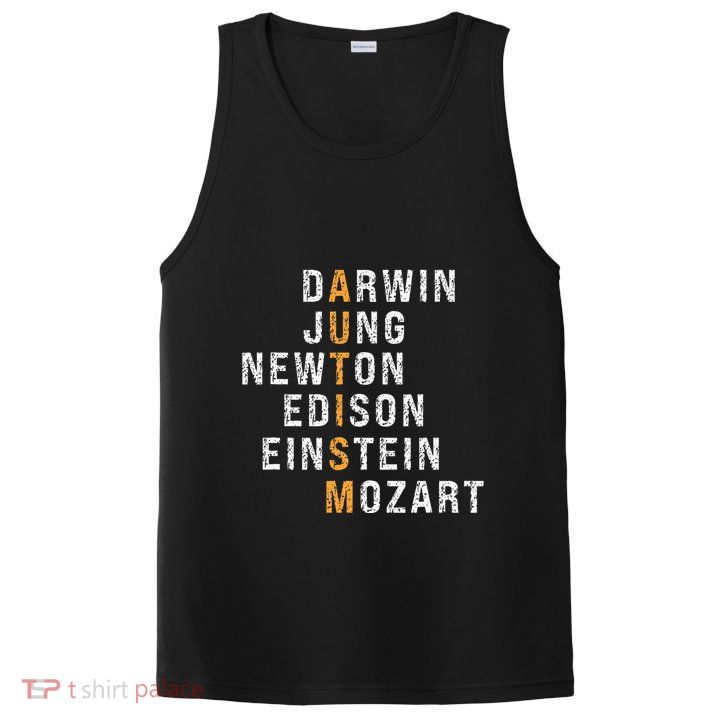 Autism Darwin Jung Newton Edison Einstein Newton Mozart PosiCharge Competitor Tank
