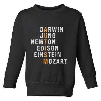 Autism Darwin Jung Newton Edison Einstein Newton Mozart Toddler Sweatshirt
