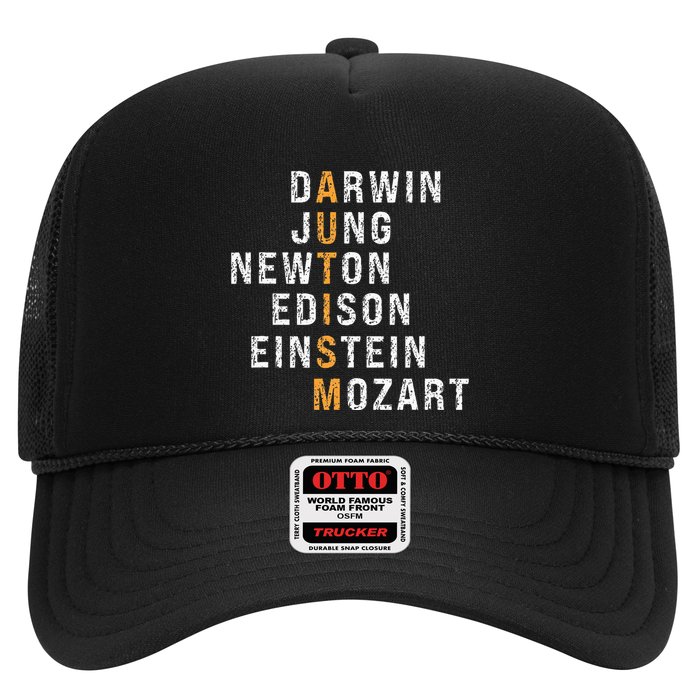 Autism Darwin Jung Newton Edison Einstein Newton Mozart Trucker Hat