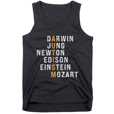 Autism Darwin Jung Newton Edison Einstein Newton Mozart Tank Top