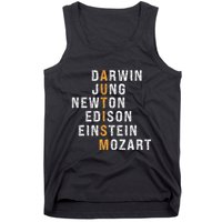 Autism Darwin Jung Newton Edison Einstein Newton Mozart Tank Top