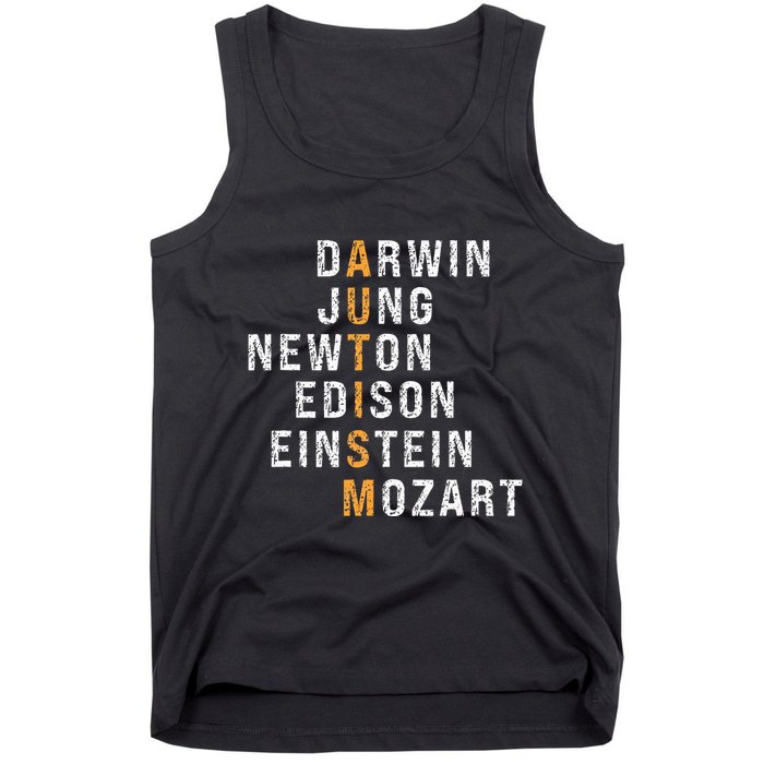 Autism Darwin Jung Newton Edison Einstein Newton Mozart Tank Top