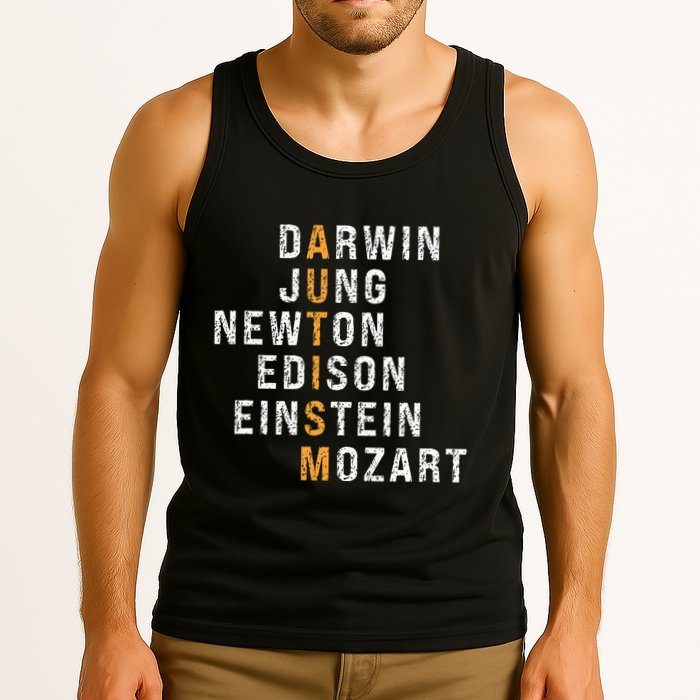 Autism Darwin Jung Newton Edison Einstein Newton Mozart Tank Top