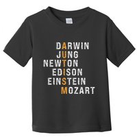 Autism Darwin Jung Newton Edison Einstein Newton Mozart Toddler T-Shirt