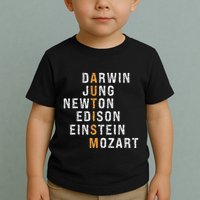 Autism Darwin Jung Newton Edison Einstein Newton Mozart Toddler T-Shirt