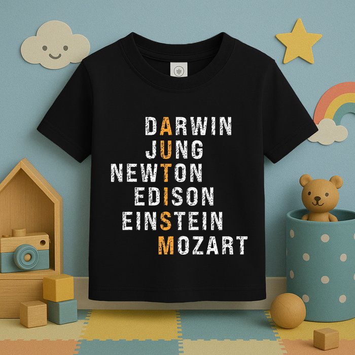Autism Darwin Jung Newton Edison Einstein Newton Mozart Toddler T-Shirt