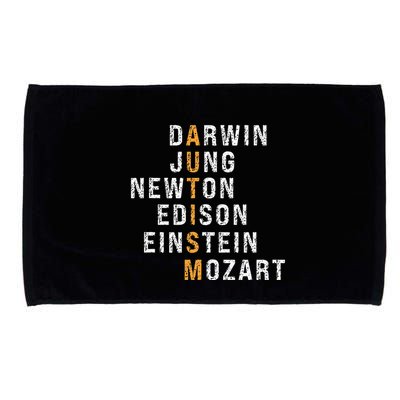 Autism Darwin Jung Newton Edison Einstein Newton Mozart Microfiber Hand Towel