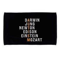 Autism Darwin Jung Newton Edison Einstein Newton Mozart Microfiber Hand Towel