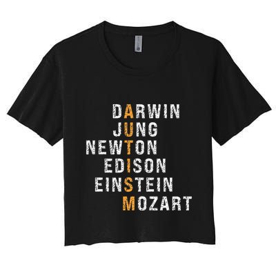 Autism Darwin Jung Newton Edison Einstein Newton Mozart Crop Top