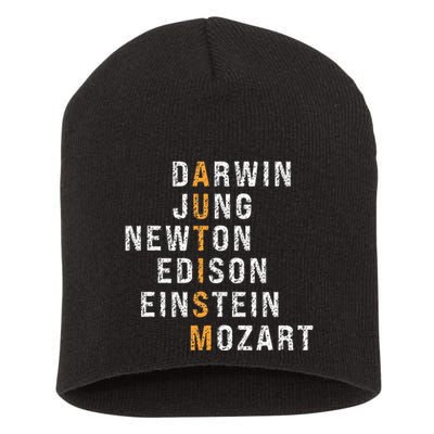 Autism Darwin Jung Newton Edison Einstein Newton Mozart Short Acrylic Beanie