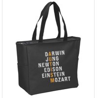 Autism Darwin Jung Newton Edison Einstein Newton Mozart Zip Tote Bag