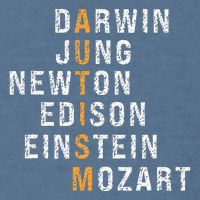 Autism Darwin Jung Newton Edison Einstein Newton Mozart Garment-Dyed Sweatshirt