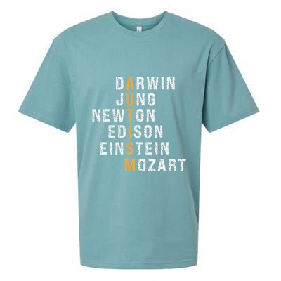 Autism Darwin Jung Newton Edison Einstein Newton Mozart Sueded Cloud Jersey T-Shirt
