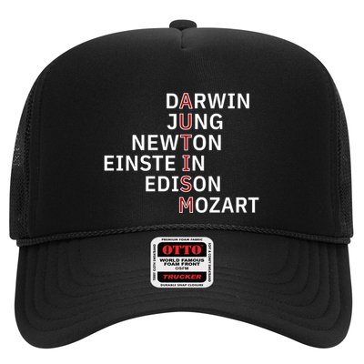 Autism Darwin Jung Newton Einste In Edison Mozart Cute Gift Trucker Hat