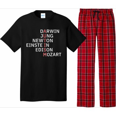 Autism Darwin Jung Newton Einste In Edison Mozart Pajama Set