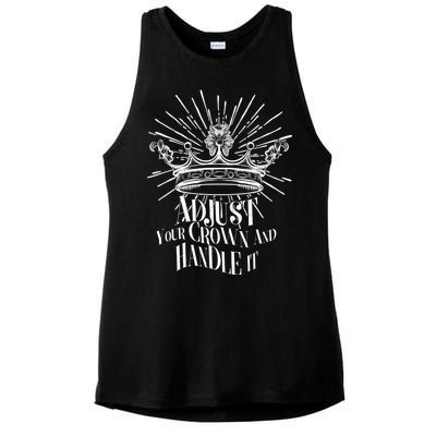 Adjust Your Crown and Handle It Ladies PosiCharge Tri-Blend Wicking Tank