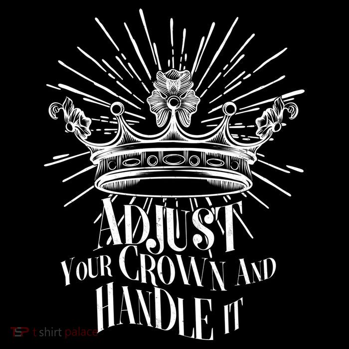 Adjust Your Crown and Handle It Drawstring Bag