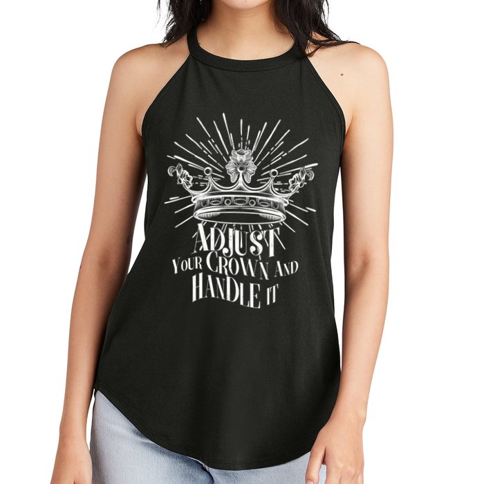 Adjust Your Crown and Handle It Women's Perfect Tri Rocker Tank