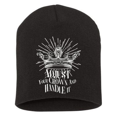Adjust Your Crown and Handle It Short Acrylic Beanie
