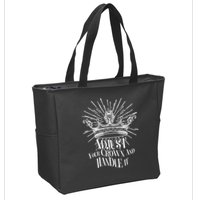 Adjust Your Crown and Handle It Zip Tote Bag
