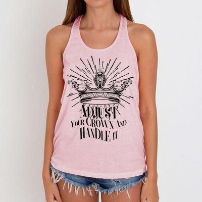 Adjust Your Crown and Handle It Women's Knotted Racerback Tank