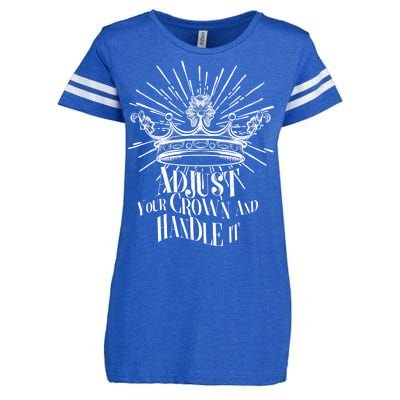 Adjust Your Crown and Handle It Enza Ladies Jersey Football T-Shirt