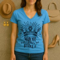 Adjust Your Crown and Handle It Women's V-Neck T-Shirt