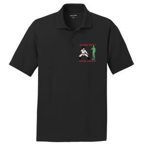 Aliens Dont Know Karate PosiCharge RacerMesh Polo