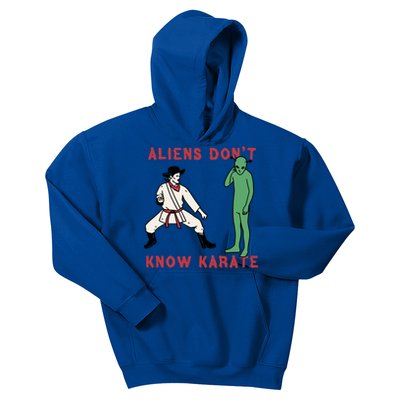 Aliens Dont Know Karate Kids Hoodie