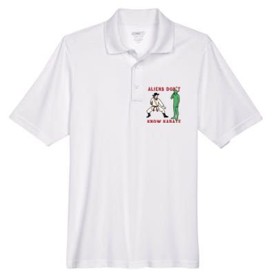 Aliens Dont Know Karate Men's Origin Performance Piqué Polo